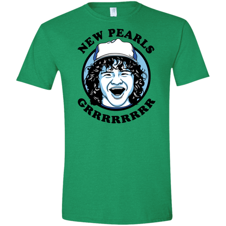 T-Shirts Heather Irish Green / S New Pearls Men's Semi-Fitted Softstyle