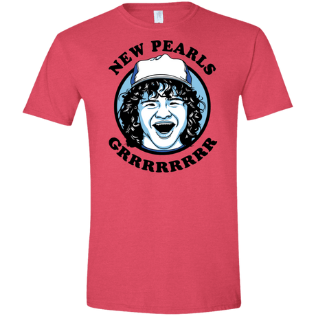 T-Shirts Heather Red / S New Pearls Men's Semi-Fitted Softstyle