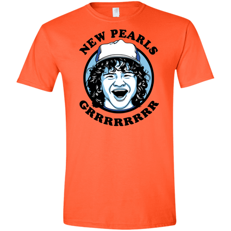 T-Shirts Orange / S New Pearls Men's Semi-Fitted Softstyle