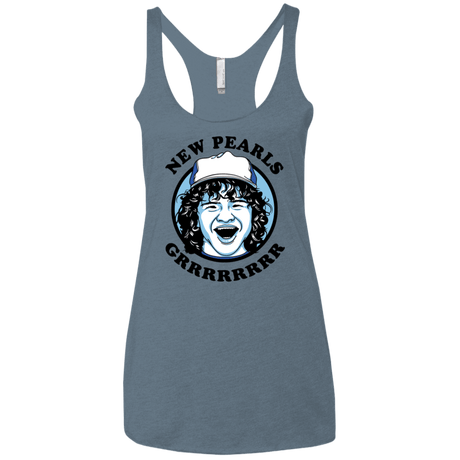 T-Shirts Indigo / X-Small New Pearls Women's Triblend Racerback Tank