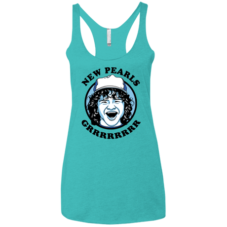 T-Shirts Tahiti Blue / X-Small New Pearls Women's Triblend Racerback Tank