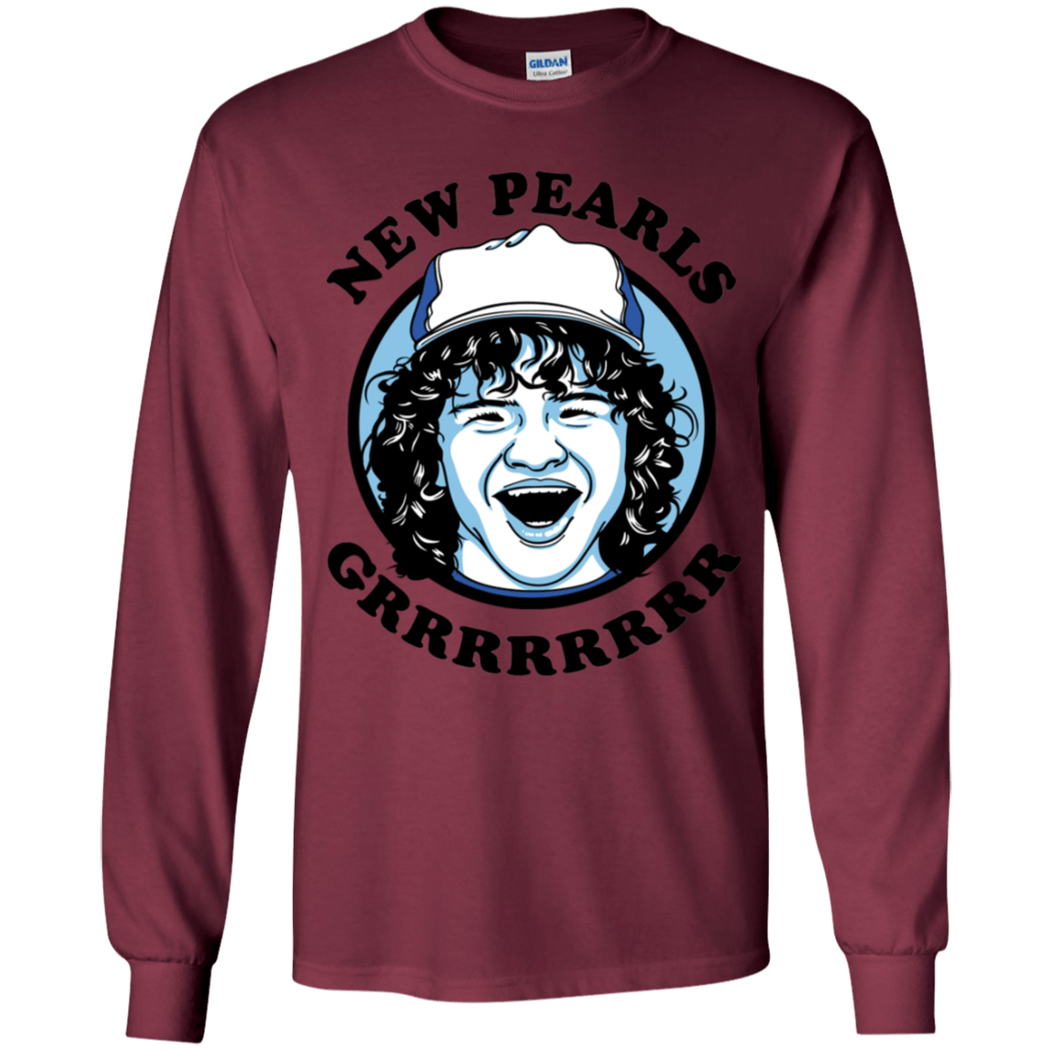 T-Shirts Maroon / YS New Pearls Youth Long Sleeve T-Shirt