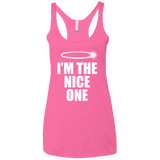 T-Shirts Vintage Pink / X-Small Nice One Women's Triblend Racerback Tank