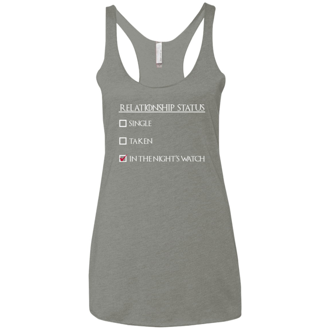 T-Shirts Venetian Grey / X-Small Night watchs Women's Triblend Racerback Tank