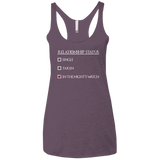 T-Shirts Vintage Purple / X-Small Night watchs Women's Triblend Racerback Tank