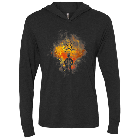 T-Shirts Vintage Black / X-Small NINJA ART Triblend Long Sleeve Hoodie Tee