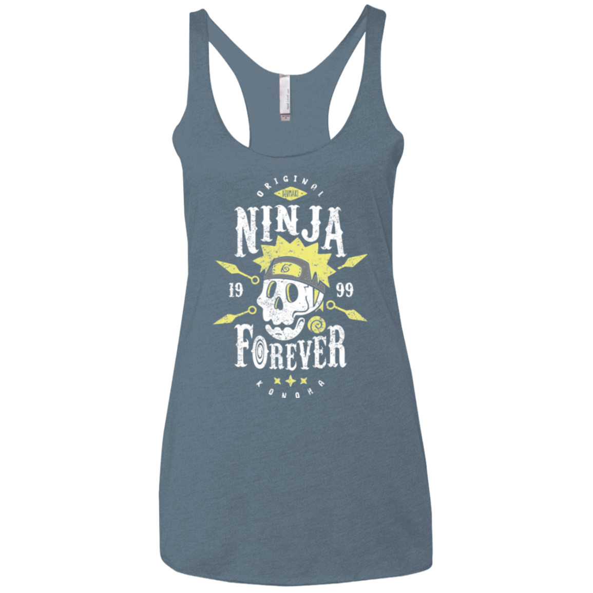 T-Shirts Indigo / X-Small Ninja Forever Women's Triblend Racerback Tank