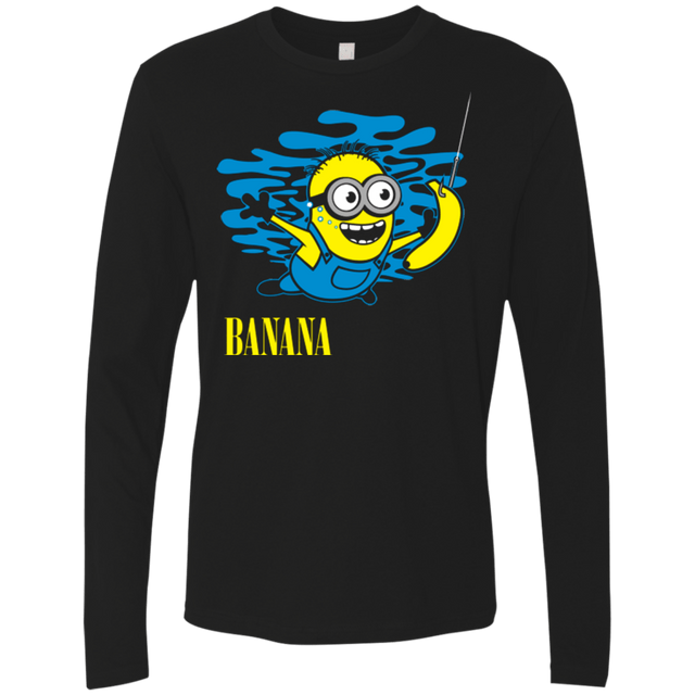 T-Shirts Black / Small Nirvana Banana Men's Premium Long Sleeve