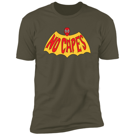 T-Shirts Military Green / S No Capes Men's Premium T-Shirt