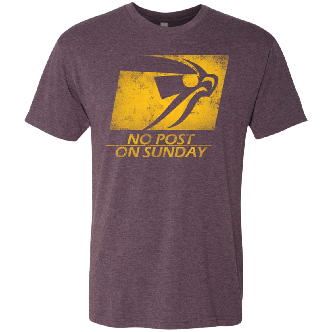 T-Shirts Vintage Purple / Small No Post On Sunday Men's Triblend T-Shirt