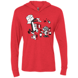 T-Shirts Vintage Red / X-Small No Strings Attached Triblend Long Sleeve Hoodie Tee