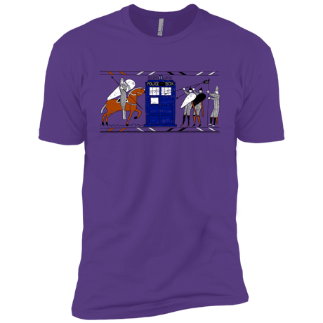T-Shirts Purple Rush / YXS Nocens Lupus Tardis in the Bayeux Tapestry Boys Premium T-Shirt