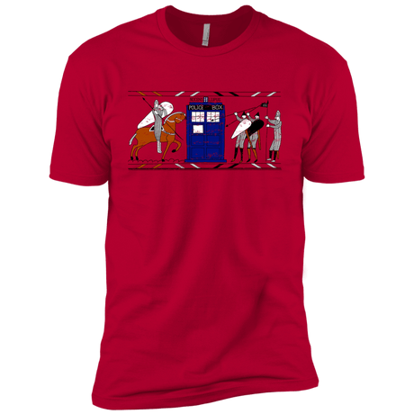 T-Shirts Red / YXS Nocens Lupus Tardis in the Bayeux Tapestry Boys Premium T-Shirt