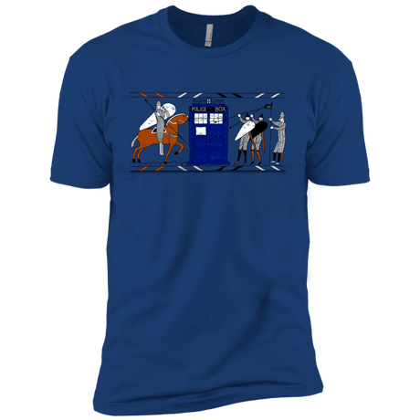 T-Shirts Royal / YXS Nocens Lupus Tardis in the Bayeux Tapestry Boys Premium T-Shirt