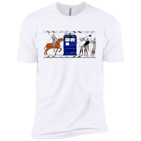 T-Shirts White / YXS Nocens Lupus Tardis in the Bayeux Tapestry Boys Premium T-Shirt