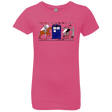 T-Shirts Hot Pink / YXS Nocens Lupus Tardis in the Bayeux Tapestry Girls Premium T-Shirt