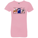 T-Shirts Light Pink / YXS Nocens Lupus Tardis in the Bayeux Tapestry Girls Premium T-Shirt