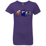 T-Shirts Purple Rush / YXS Nocens Lupus Tardis in the Bayeux Tapestry Girls Premium T-Shirt