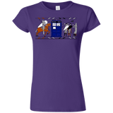 T-Shirts Purple / S Nocens Lupus Tardis in the Bayeux Tapestry Junior Slimmer-Fit T-Shirt