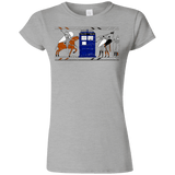 T-Shirts Sport Grey / S Nocens Lupus Tardis in the Bayeux Tapestry Junior Slimmer-Fit T-Shirt