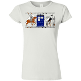T-Shirts White / S Nocens Lupus Tardis in the Bayeux Tapestry Junior Slimmer-Fit T-Shirt