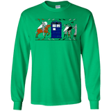 T-Shirts Irish Green / S Nocens Lupus Tardis in the Bayeux Tapestry Men's Long Sleeve T-Shirt