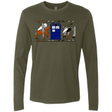 T-Shirts Military Green / S Nocens Lupus Tardis in the Bayeux Tapestry Men's Premium Long Sleeve