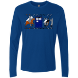 T-Shirts Royal / S Nocens Lupus Tardis in the Bayeux Tapestry Men's Premium Long Sleeve
