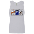 T-Shirts Heather Grey / S Nocens Lupus Tardis in the Bayeux Tapestry Men's Premium Tank Top