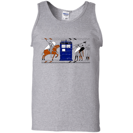 T-Shirts Sport Grey / S Nocens Lupus Tardis in the Bayeux Tapestry Men's Tank Top