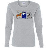 T-Shirts Sport Grey / S Nocens Lupus Tardis in the Bayeux Tapestry Women's Long Sleeve T-Shirt
