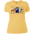 T-Shirts Banana Cream/ / X-Small Nocens Lupus Tardis in the Bayeux Tapestry Women's Premium T-Shirt