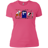 T-Shirts Hot Pink / X-Small Nocens Lupus Tardis in the Bayeux Tapestry Women's Premium T-Shirt