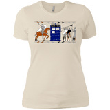 T-Shirts Ivory/ / X-Small Nocens Lupus Tardis in the Bayeux Tapestry Women's Premium T-Shirt