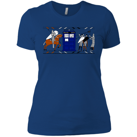 T-Shirts Royal / X-Small Nocens Lupus Tardis in the Bayeux Tapestry Women's Premium T-Shirt