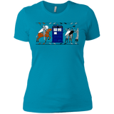 T-Shirts Turquoise / X-Small Nocens Lupus Tardis in the Bayeux Tapestry Women's Premium T-Shirt