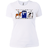 T-Shirts White / X-Small Nocens Lupus Tardis in the Bayeux Tapestry Women's Premium T-Shirt