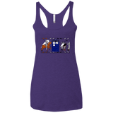 T-Shirts Purple Rush / X-Small Nocens Lupus Tardis in the Bayeux Tapestry Women's Triblend Racerback Tank