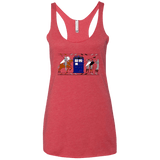 T-Shirts Vintage Red / X-Small Nocens Lupus Tardis in the Bayeux Tapestry Women's Triblend Racerback Tank