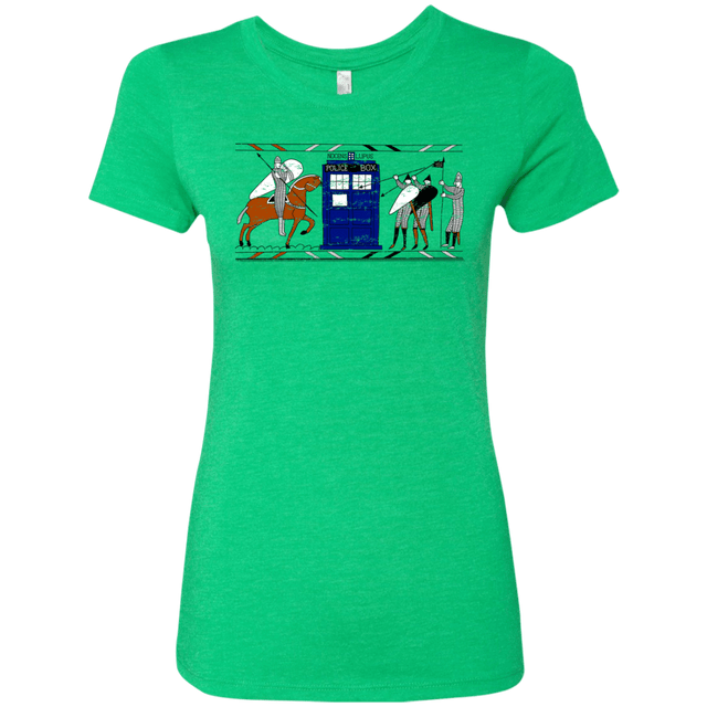 T-Shirts Envy / S Nocens Lupus Tardis in the Bayeux Tapestry Women's Triblend T-Shirt