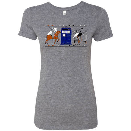 T-Shirts Premium Heather / S Nocens Lupus Tardis in the Bayeux Tapestry Women's Triblend T-Shirt