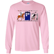 T-Shirts Light Pink / YS Nocens Lupus Tardis in the Bayeux Tapestry Youth Long Sleeve T-Shirt