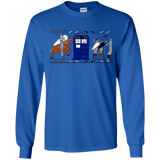 T-Shirts Royal / YS Nocens Lupus Tardis in the Bayeux Tapestry Youth Long Sleeve T-Shirt