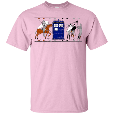 T-Shirts Light Pink / YXS Nocens Lupus Tardis in the Bayeux Tapestry Youth T-Shirt