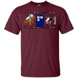 T-Shirts Maroon / YXS Nocens Lupus Tardis in the Bayeux Tapestry Youth T-Shirt