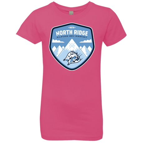 T-Shirts Hot Pink / YXS North Ridge Ski Resort Girls Premium T-Shirt