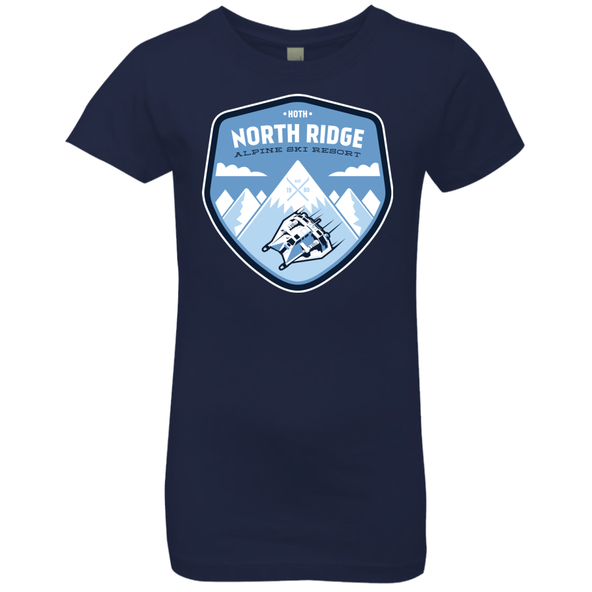 T-Shirts Midnight Navy / YXS North Ridge Ski Resort Girls Premium T-Shirt