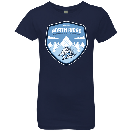 T-Shirts Midnight Navy / YXS North Ridge Ski Resort Girls Premium T-Shirt