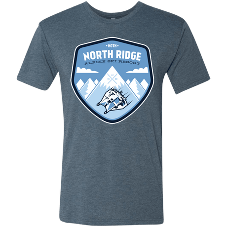 T-Shirts Indigo / Small North Ridge Ski Resort Men's Triblend T-Shirt