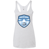T-Shirts Heather White / X-Small North Ridge Ski Resort Women's Triblend Racerback Tank